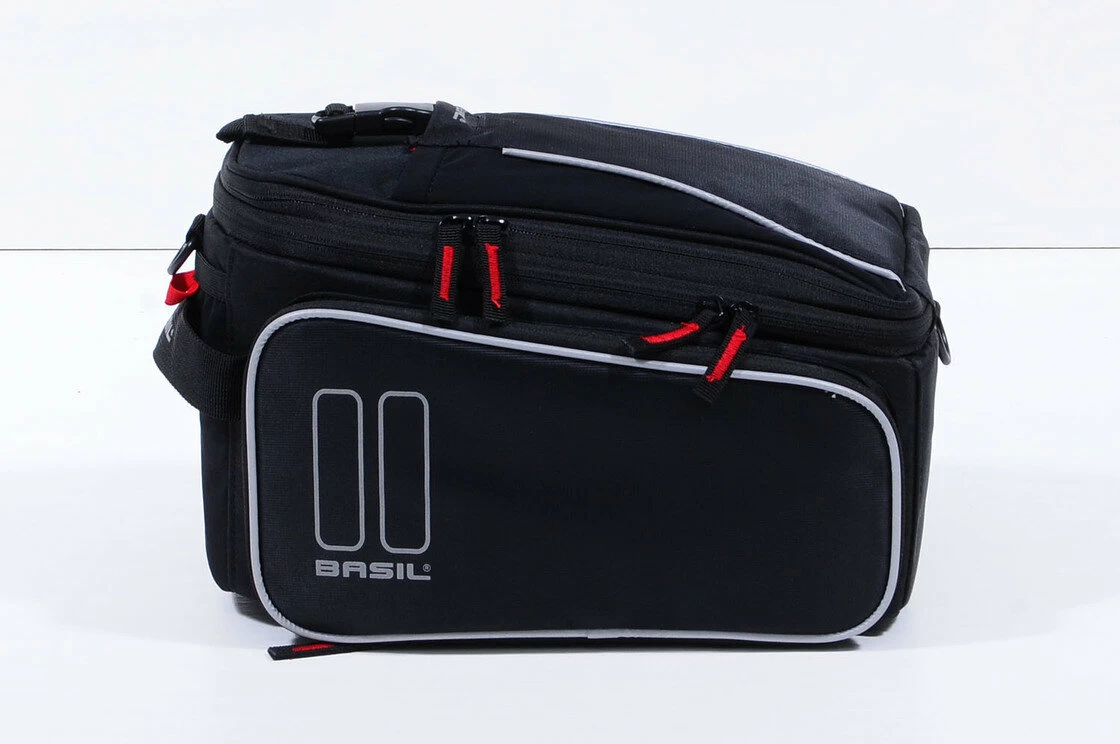 Sakwa na tylny bagażnik rowerowy Basil Sport Desing Trunkbag Czarny / czerwony
