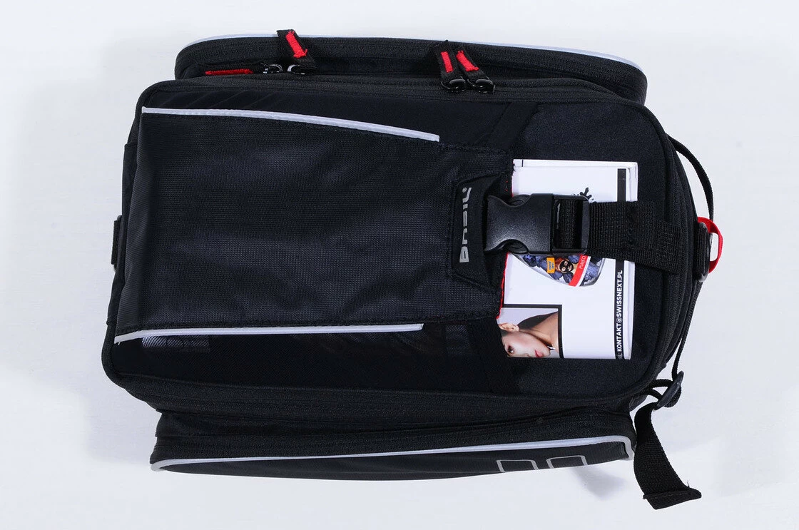 Sakwa na tylny bagażnik rowerowy Basil Sport Desing Trunkbag Czarny / czerwony