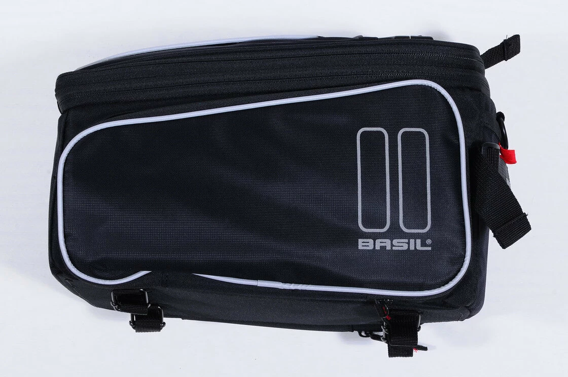 Sakwa na tylny bagażnik rowerowy Basil Sport Desing Trunkbag Czarny / czerwony