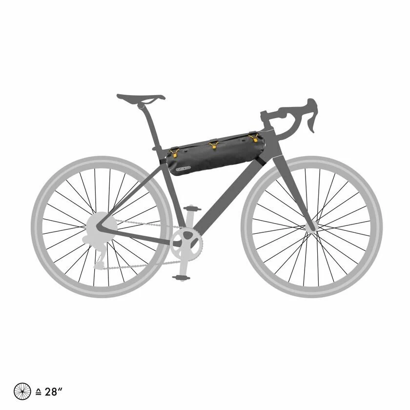 Sakwa pod ramę Ortlieb Frame-Pack RC Toptube Czarny Mat 4L