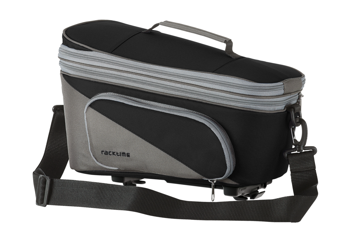 Sakwa rowerowa na bagażnik Racktime Talis Plus 2.0 Carbon Black/Stone Grey