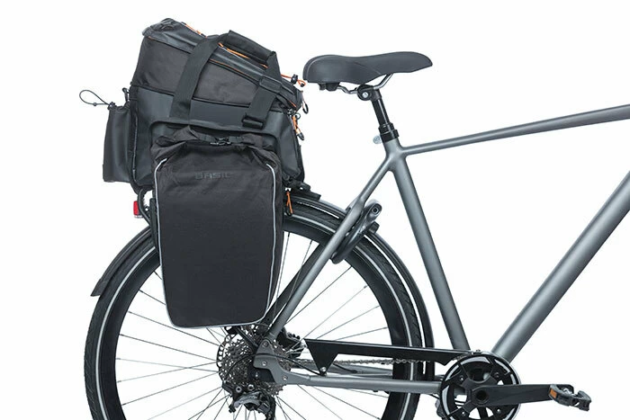 Sakwa rowerowa na tylny bagażnik Basil Miles Pro Czarny (tarpaulin)