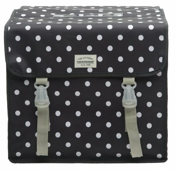 Sakwa rowerowa New Looxs Fiori Polka Double Polka Black