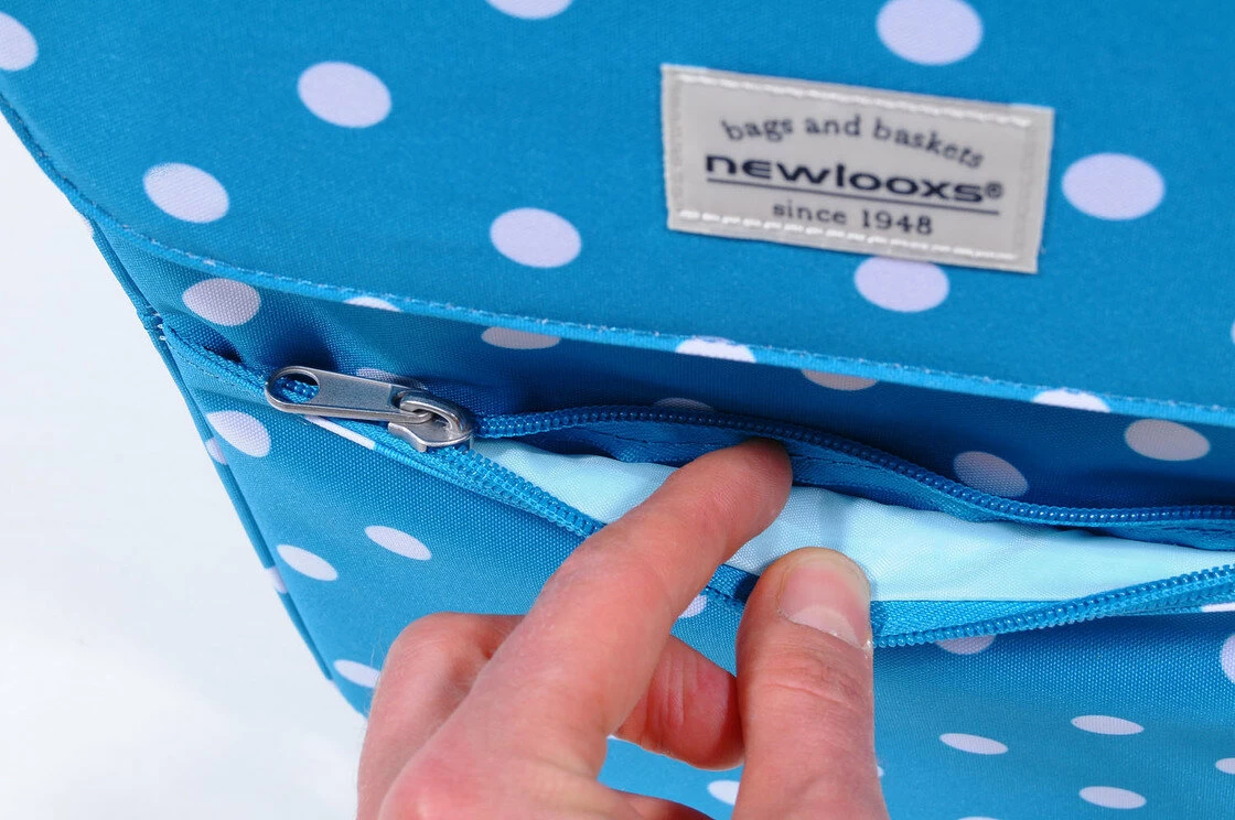 Sakwa rowerowa New Looxs Jive Polka  Polka Blue