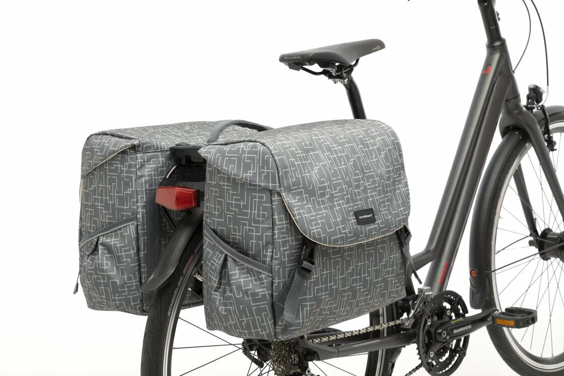 Sakwa rowerowa New Looxs Mondi Joy Ivy Double RackTime Szary