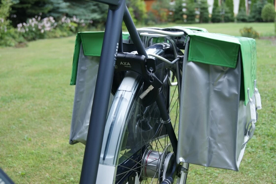 Sakwa rowerowa New Looxs Tarpaulin Silver biały