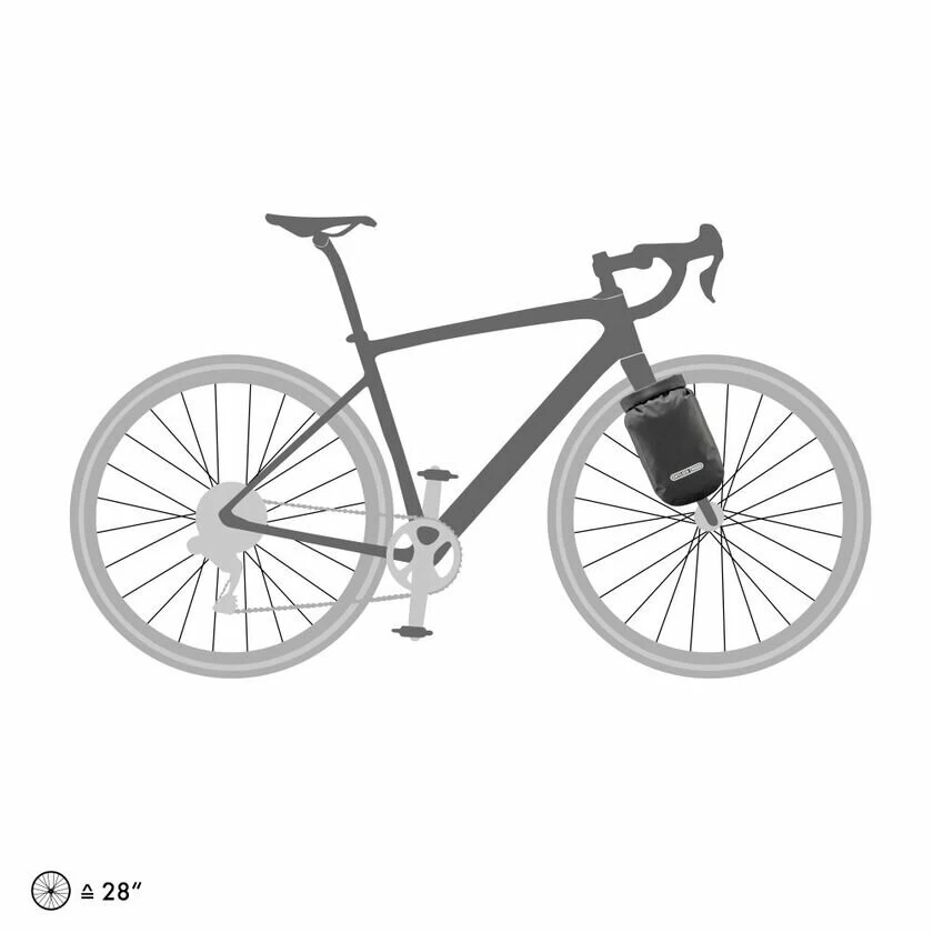 Sakwa rowerowa Ortlieb Bikepacking Fork-Pack na widelec Black Matt 2021