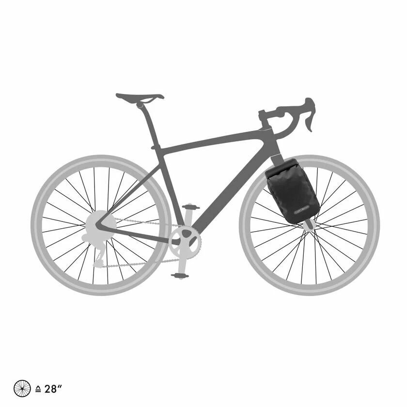 Sakwa rowerowa Ortlieb Fork-Pack Plus na widelec Czerwony (Salsa-Dark Chili)