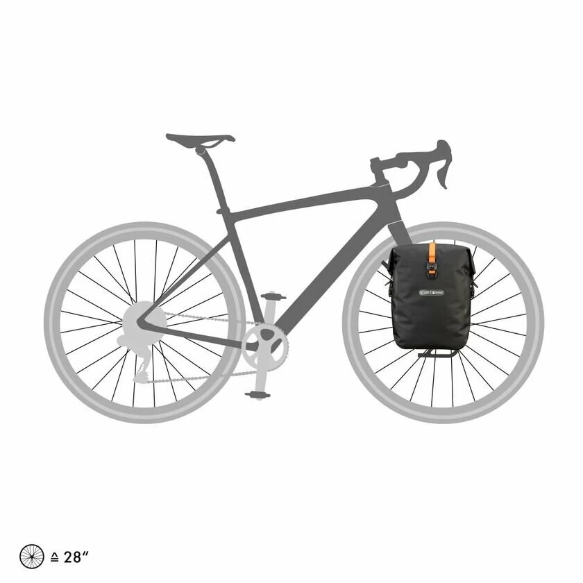 Sakwy na bagażnik rowerowy Ortlieb Bikepacking Gravel-Pack Black Matt 2021