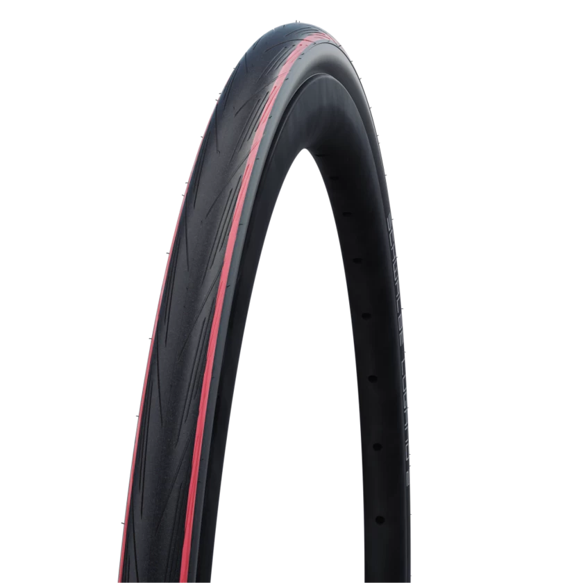 Schwalbe Lugano II Czerwony pasek 700x25C (25-622)