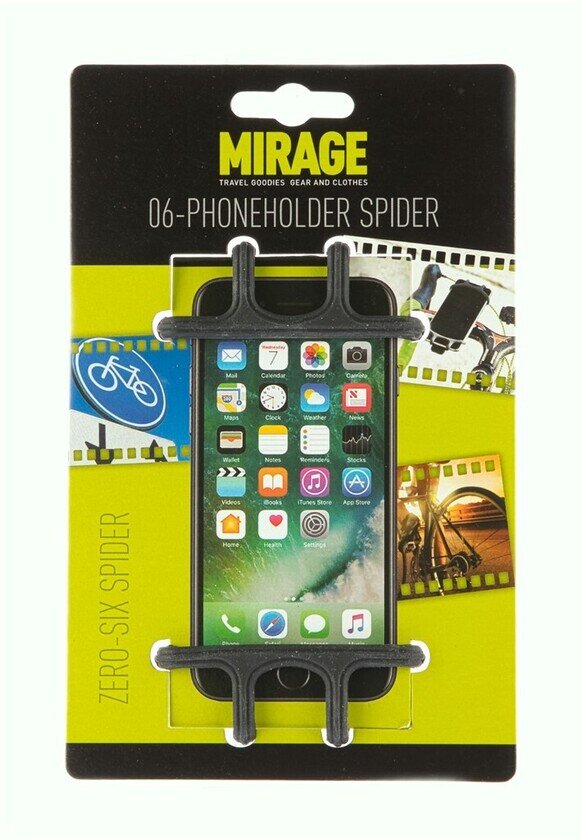 Silikonowy uchwyt na telefon Mirage Zero-Six Spider czarny