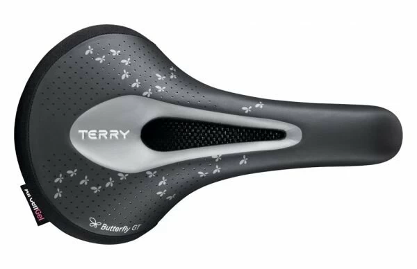 Siodełko rowerowe TERRY Butterfly GT Max Gel - białe lub czarne Kolor: Czarny
