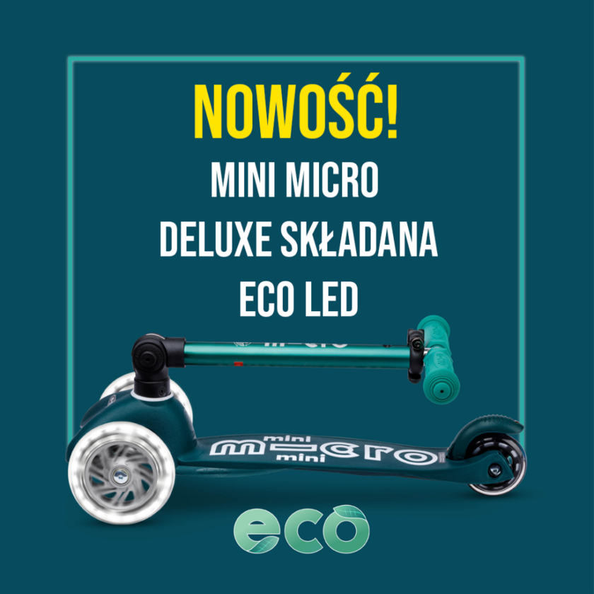 Składana hulajnoga dla dzieci Micro Mini ECO LED