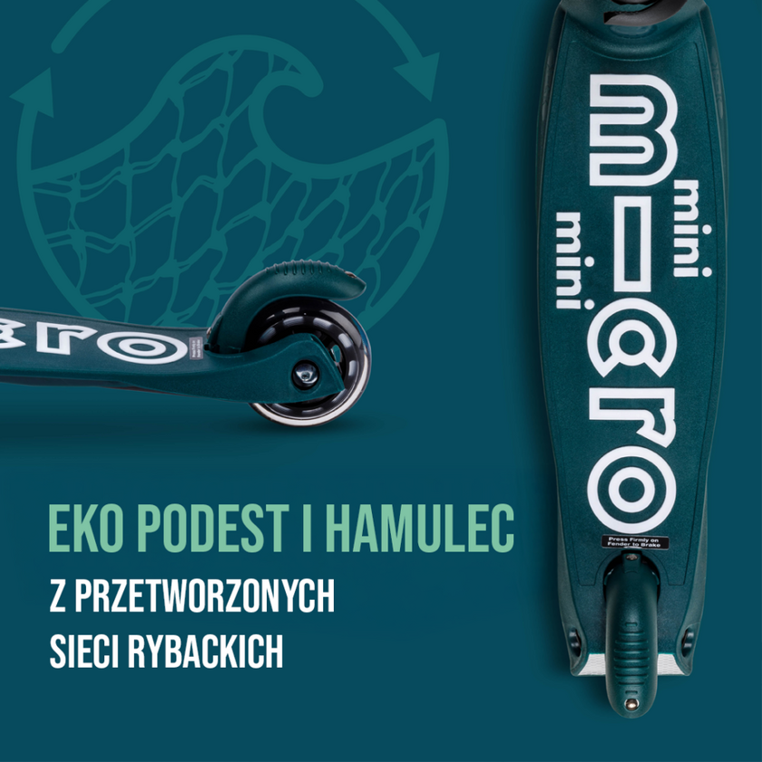 Składana hulajnoga dla dzieci Micro Mini ECO LED