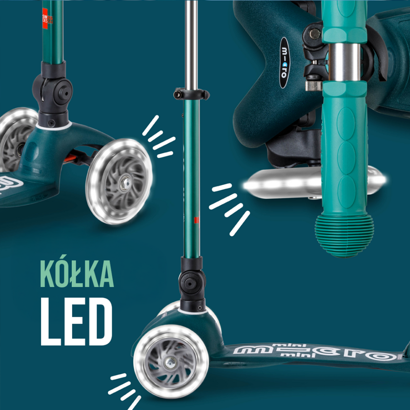 Składana hulajnoga dla dzieci Micro Mini ECO LED