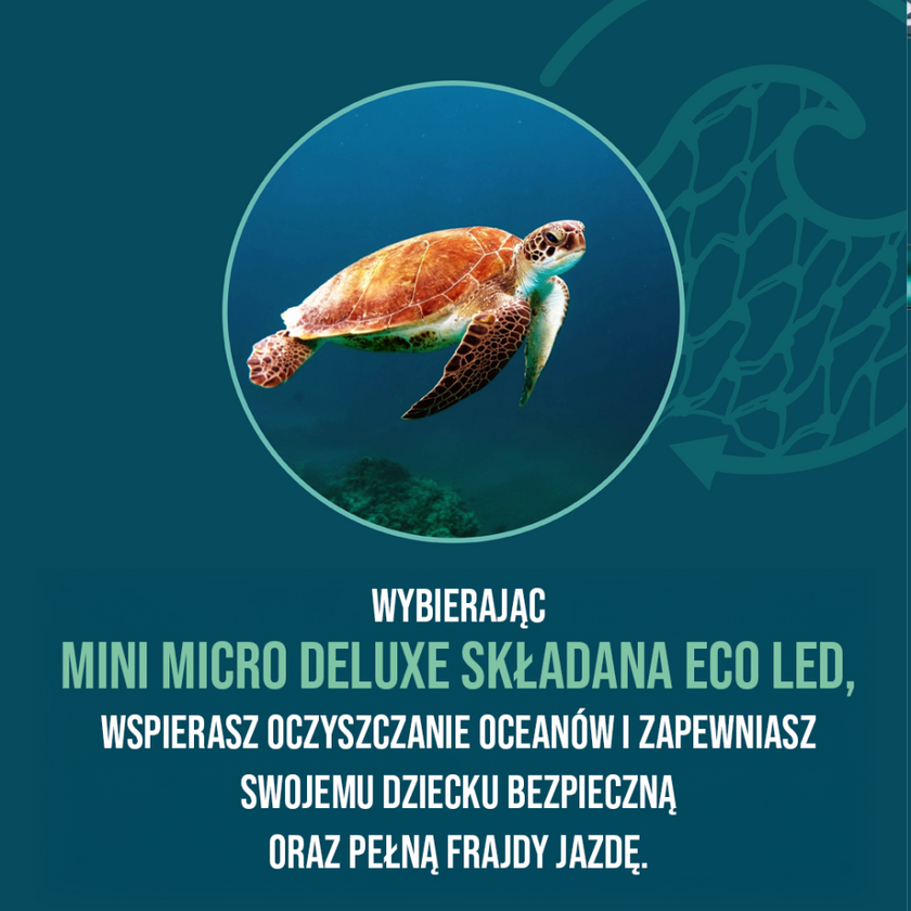 Składana hulajnoga dla dzieci Micro Mini ECO LED