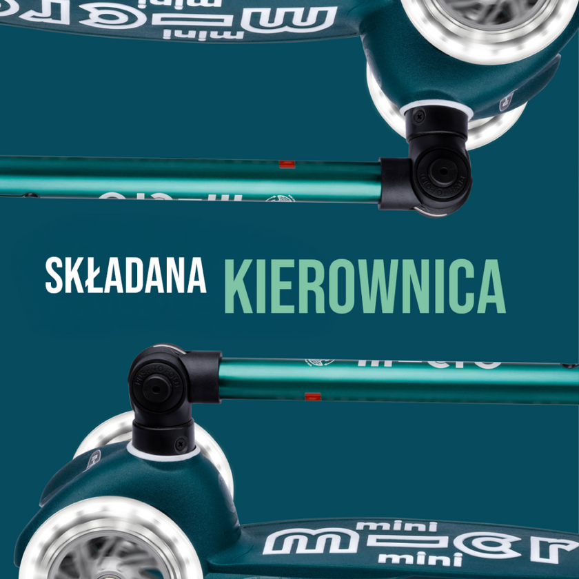 Składana hulajnoga dla dzieci Micro Mini ECO LED