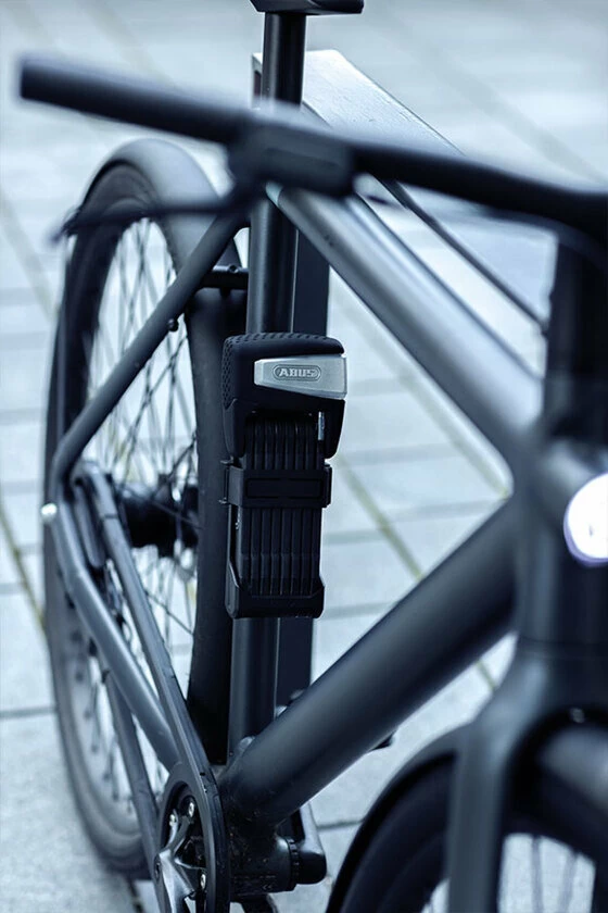 Składane zapięcie rowerowe ABUS Bordo SmartX 6500A/110 Bluetooth + uchwyt transportowy