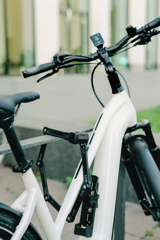 Składane zapięcie rowerowe Abus Bordo XPlus 6200K/90 + uchwyt transportowy SH