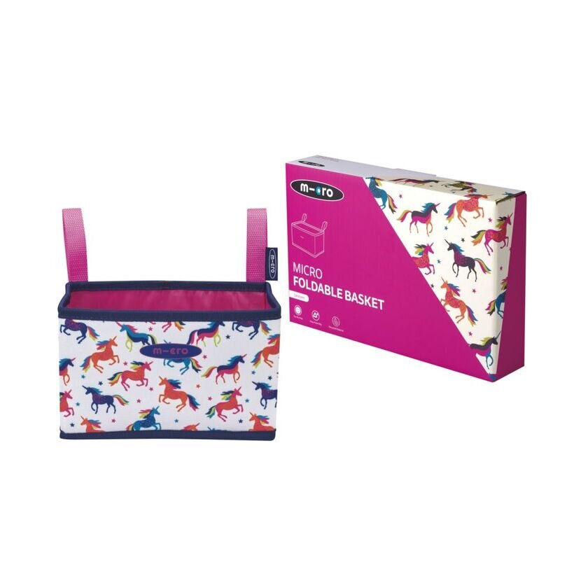 Składany koszyk Micro na hulajnogę i rower  Unicorn