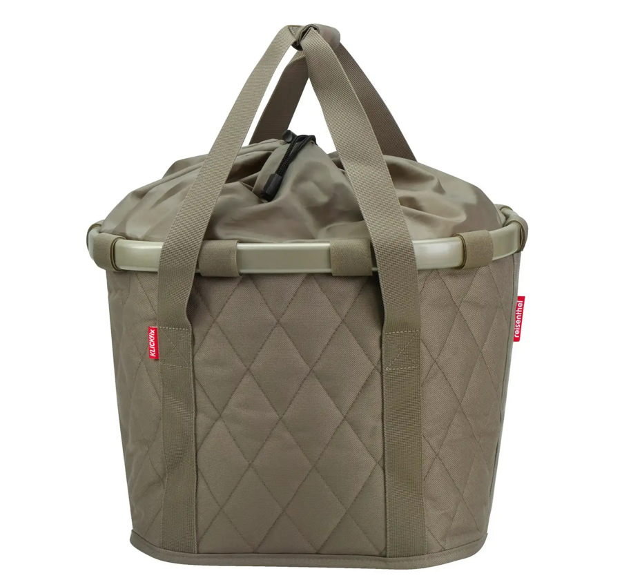 Składany koszyk rowerowy KlickFix Bike Basket Diamond olive