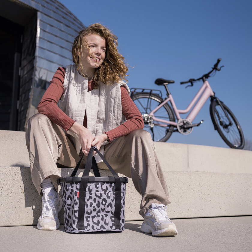 Składany koszyk rowerowy KlickFix Bike Basket Leo nero