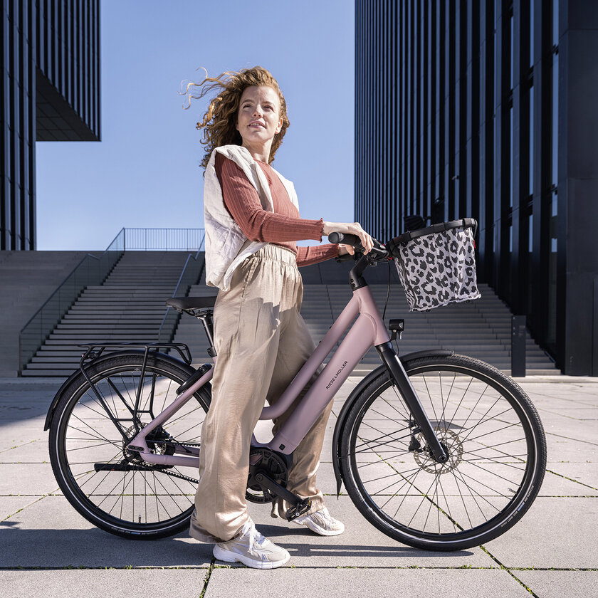 Składany koszyk rowerowy KlickFix Bike Basket Leo nero