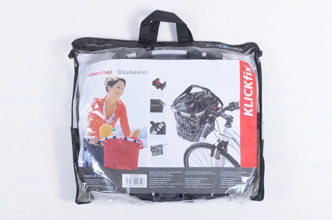 Składany koszyk rowerowy KlickFix Bike Basket Rings