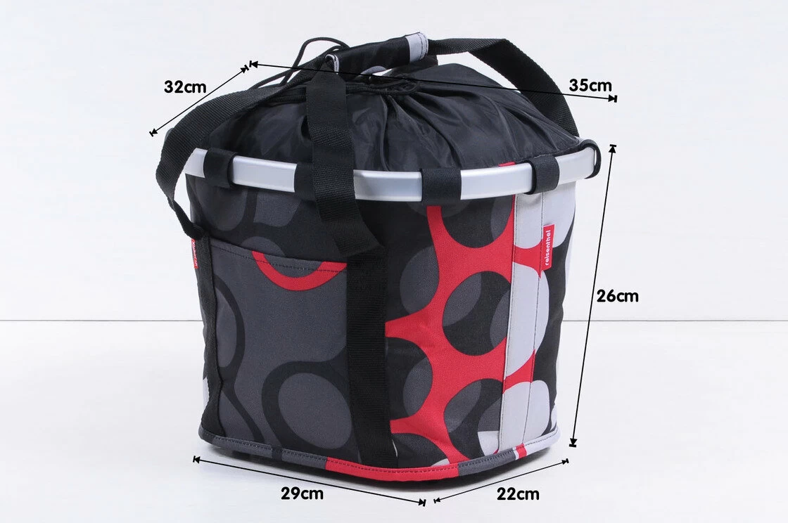 Składany koszyk rowerowy KlickFix Bike Basket Rings