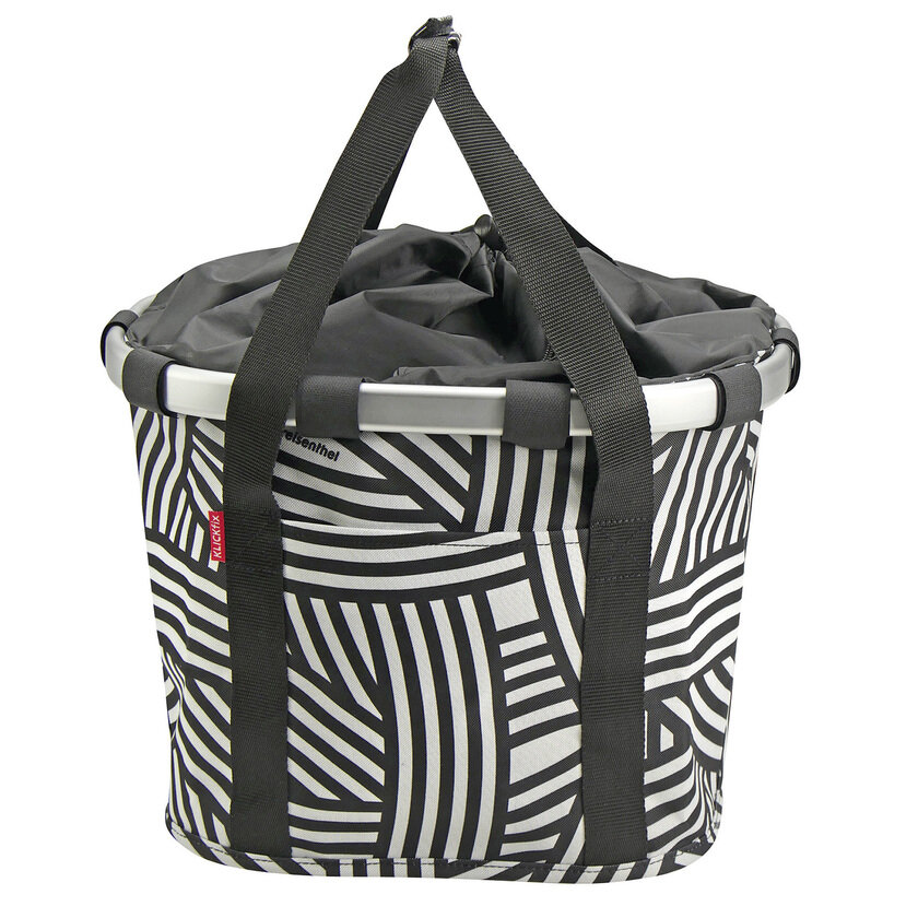 Składany koszyk rowerowy KlickFix Bike Basket Zebra