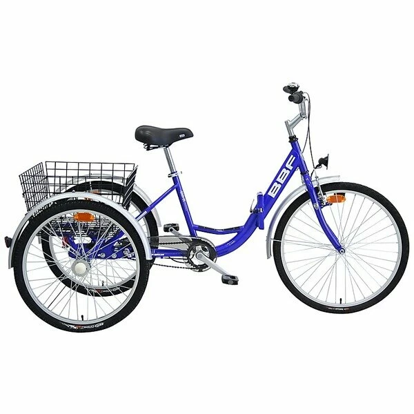 Składany rower trójkołowy BBF Folding Trike niebieski 24