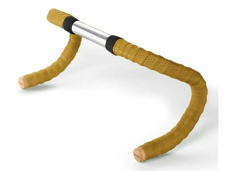 Skórzana owijka na kierownicę Brooks Leather Bar Tape ochra