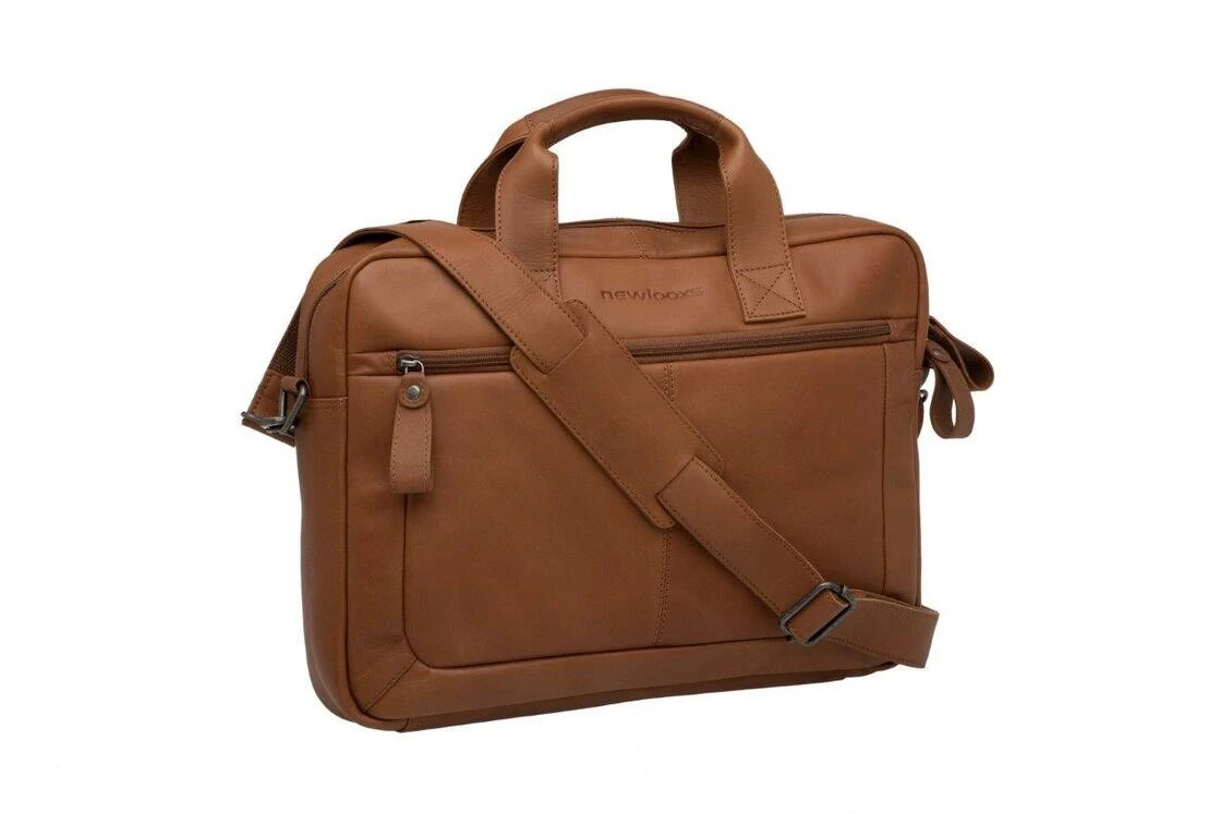 Skórzana torba na laptopa 15" New Looxs Luko 7.5L Cognac