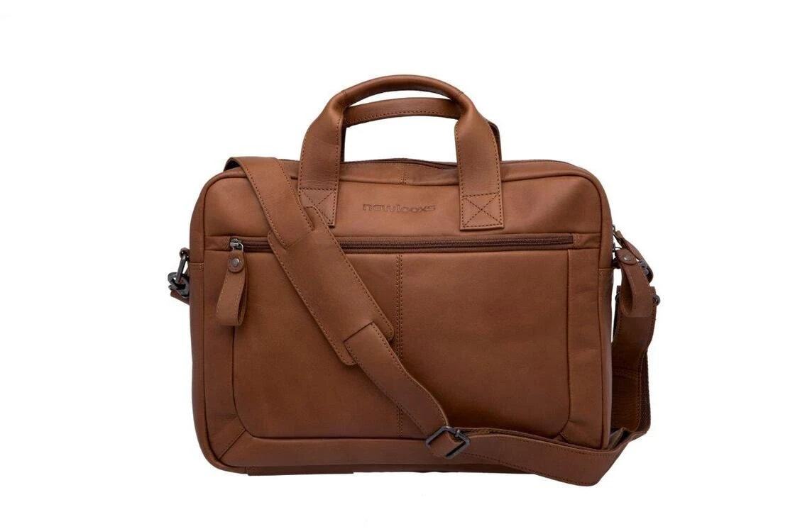 Skórzana torba na laptopa 15" New Looxs Luko 7.5L Cognac