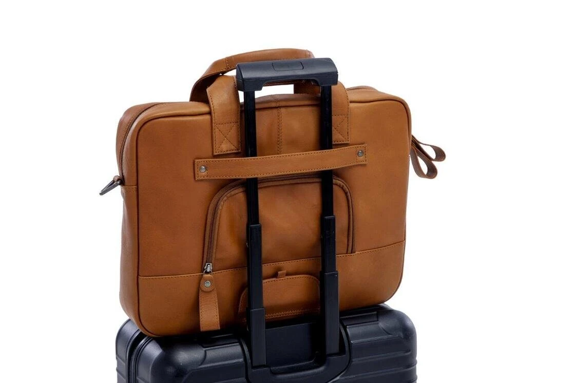 Skórzana torba na laptopa 15" New Looxs Luko 7.5L Cognac