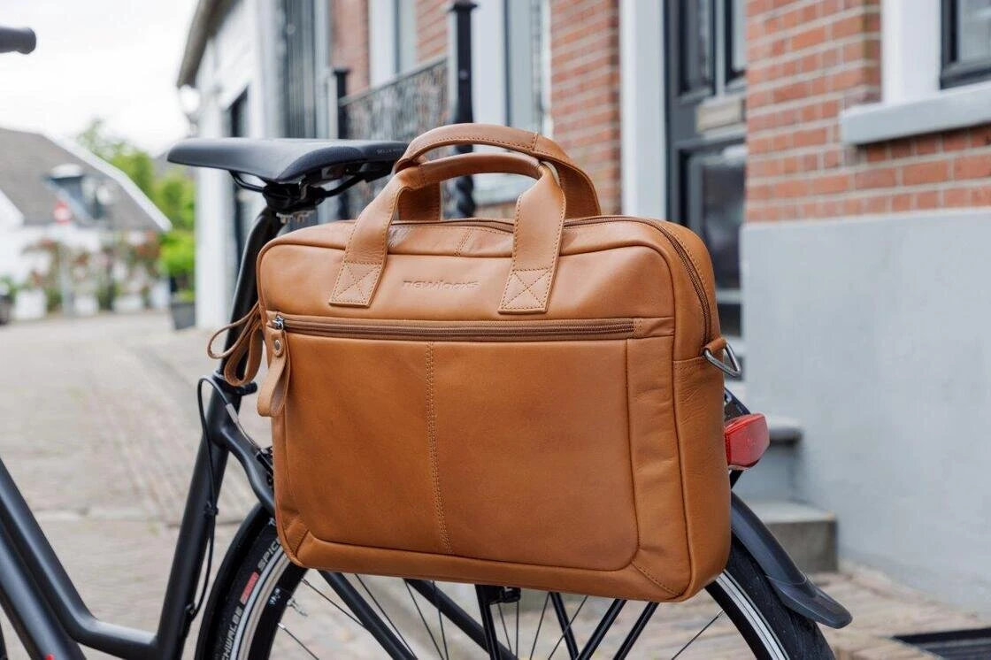 Skórzana torba na laptopa 15" New Looxs Luko 7.5L Cognac