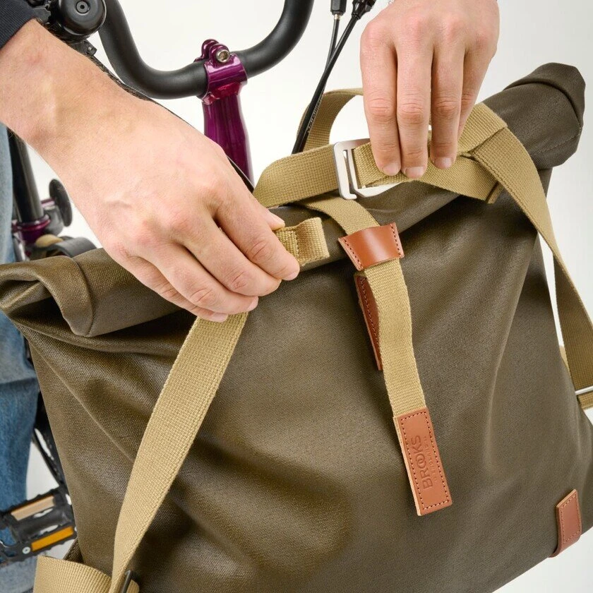 Skórzana torba rowerowa Brooks Pickwick Porter – kompatybilna z Brompton