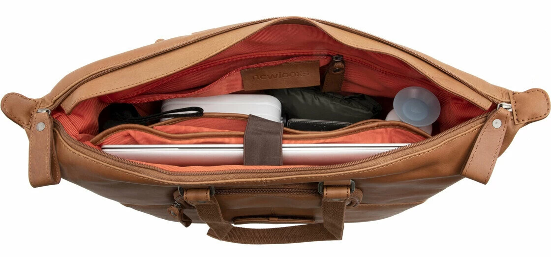Skórzana torba rowerowa na laptop New Looxs Verla 21L Brązowy