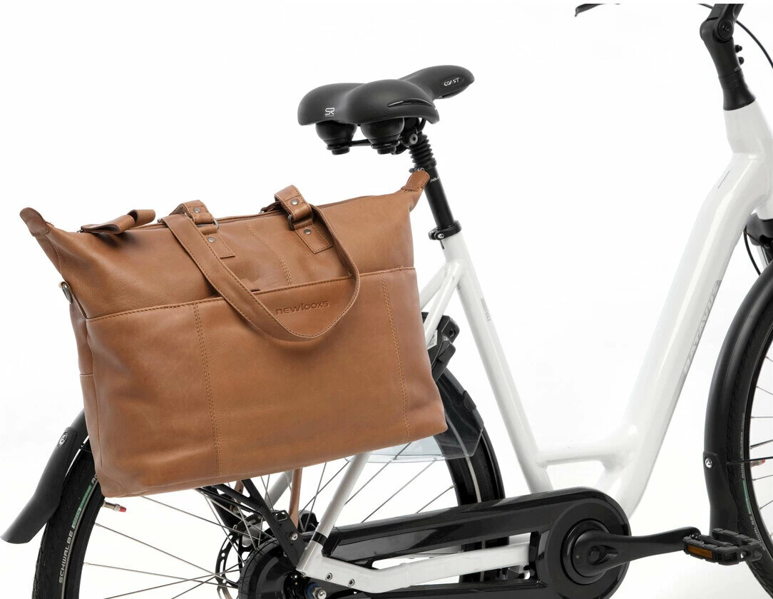 Skórzana torba rowerowa na laptop New Looxs Verla 21L Brązowy