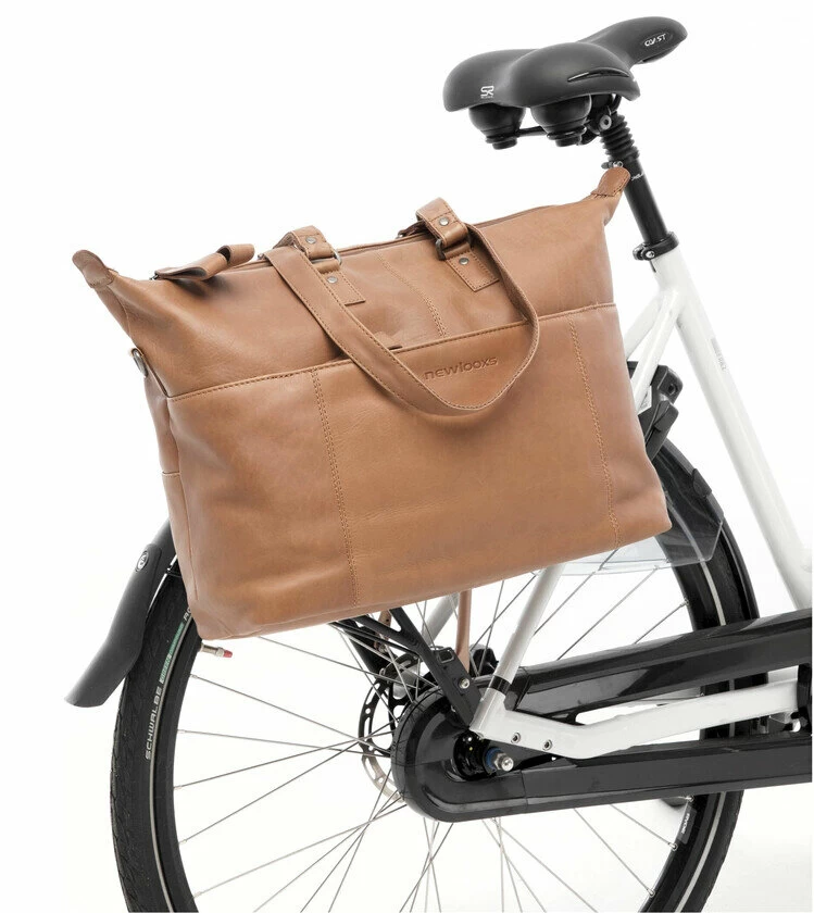 Skórzana torba rowerowa na laptop New Looxs Verla 21L Brązowy
