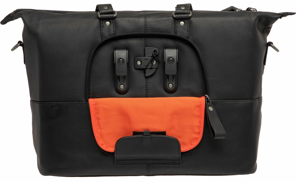 Skórzana torba rowerowa na laptop New Looxs Verla 21L Czarny