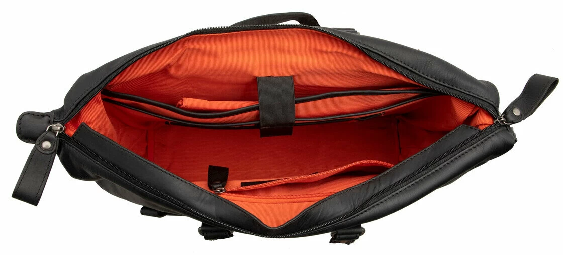 Skórzana torba rowerowa na laptop New Looxs Verla 21L Czarny