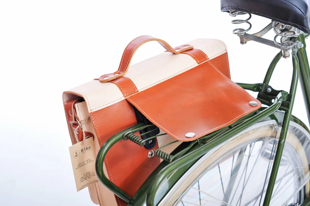 Skórzana torba rowerowa Oxford Ride Premium Koniakowy