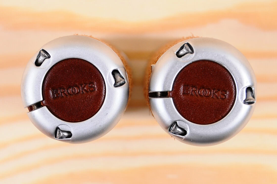 Skórzane chwyty kierownicy Brooks Plump brązowe