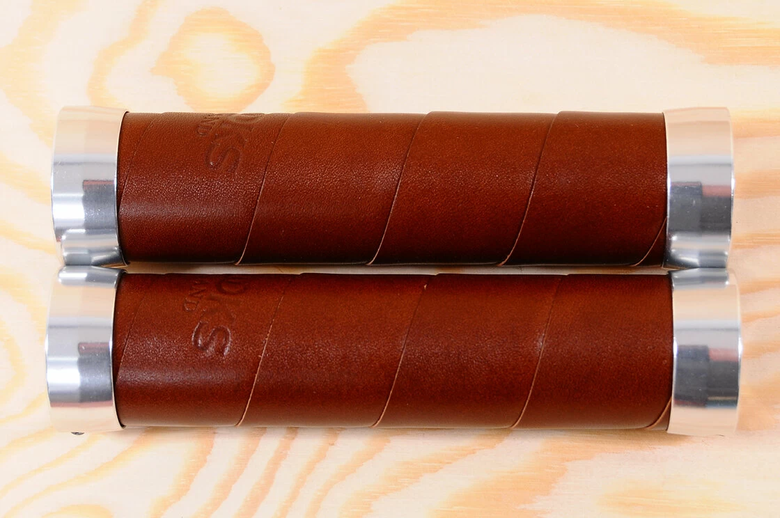 Skórzane chwyty kierownicy Brooks Slender 130/130 Antique Brown