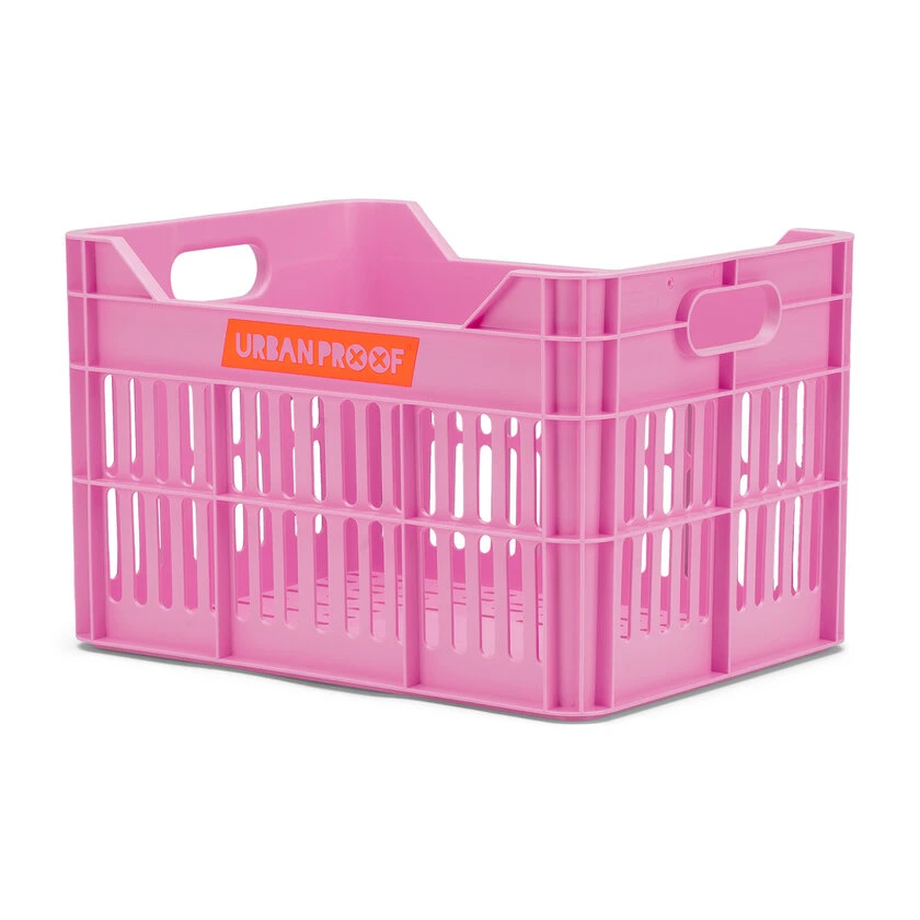 Skrzynia na przedni bagażnik rowerowy Urban Proof Junior Bright Pink