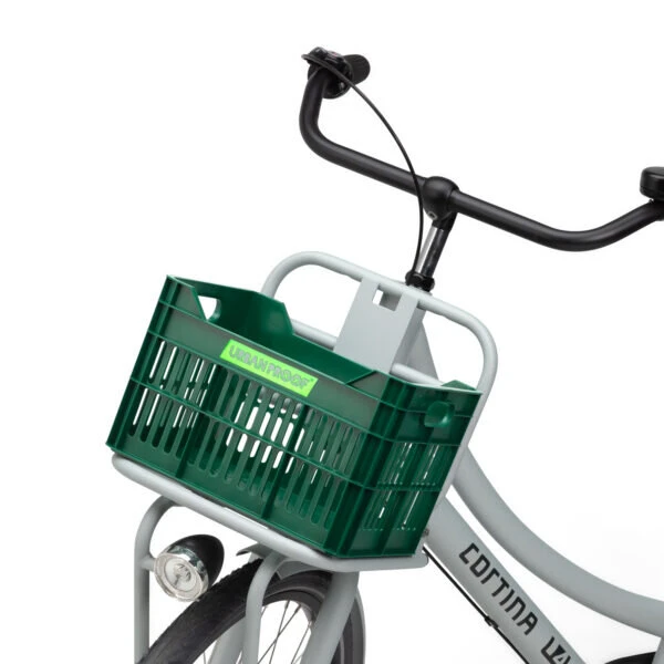 Skrzynia na przedni bagażnik rowerowy Urban Proof Junior Retro Green