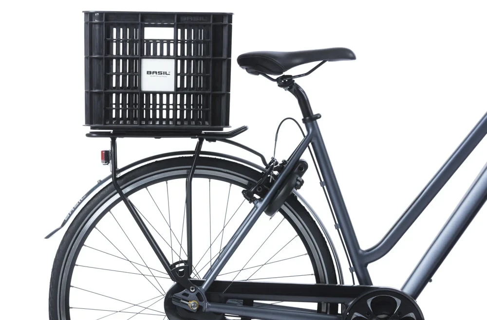 Skrzynka transportowa na bagażnik Basil Crate MIK 2.0 czarna Rozmiar: L