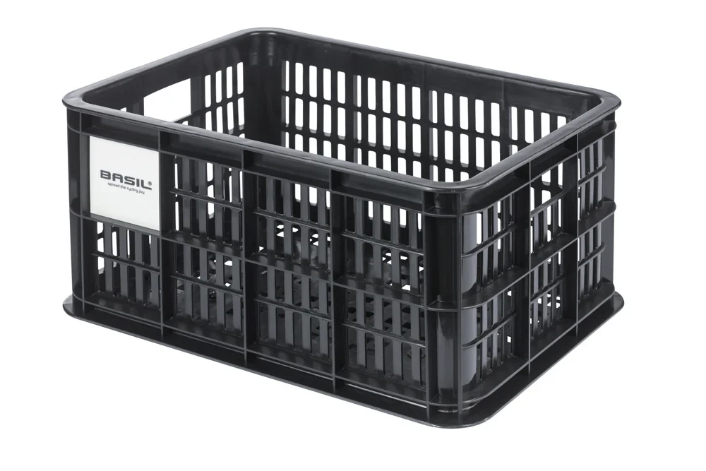 Skrzynka transportowa na bagażnik Basil Crate MIK 2.0 czarna Rozmiar: S