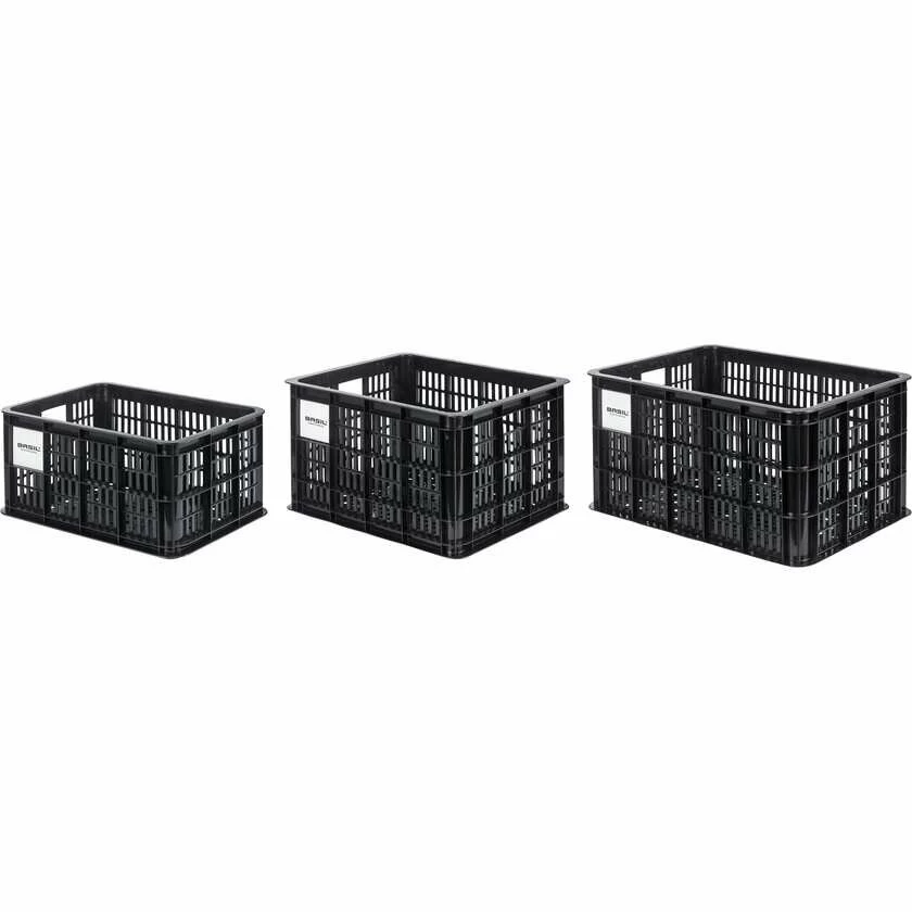 Skrzynka transportowa na bagażnik Basil Crate MIK czarna Rozmiar: M